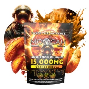 Mega Dose Mushroom Moocah Gummies – Orange Nebula