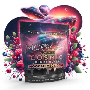 Mega Dose Mushroom Moocah Gummies – Cosmic Berry Blast