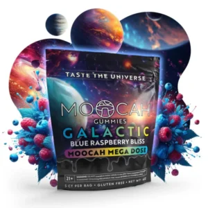 Mega Dose Mushroom Moocah Gummies – Blue Raspberry Bliss